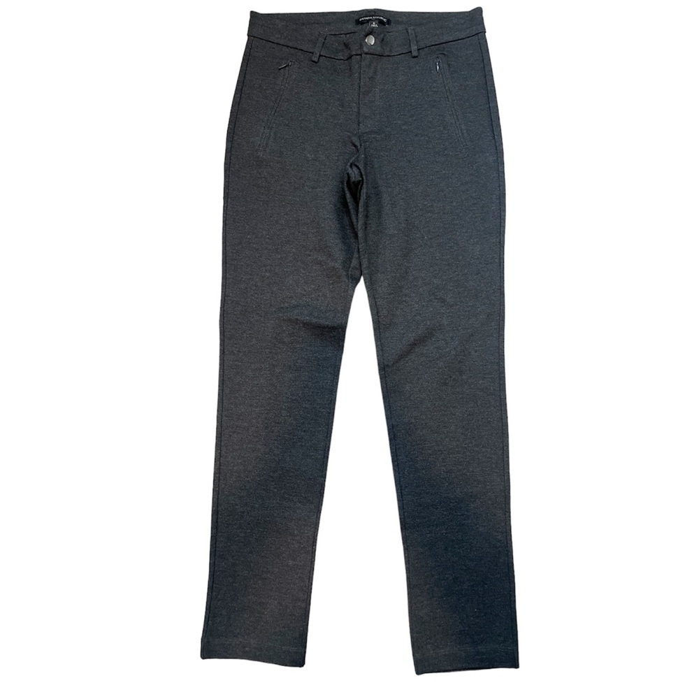 Banana Republic Grey Zipper‎ Stretchy Skinny Pants Size 6